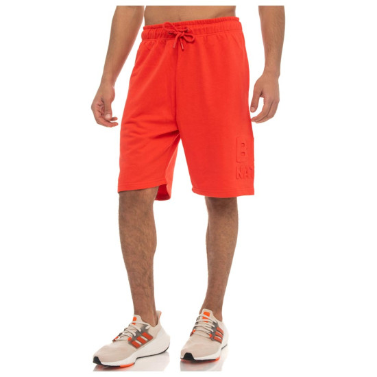 Be Nation Ανδρική βερμούδα Essentials Terry Shorts With Embossed Logo Be Nation Ανδρική βερμούδα Essentials Terry Shorts With Embossed Logo